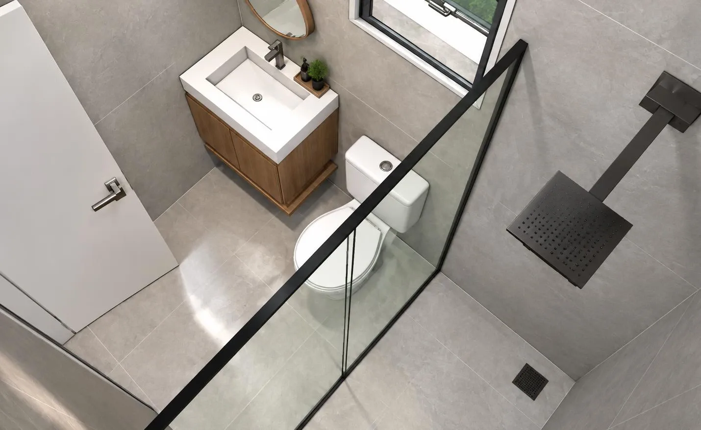 Banheiro da casa modelo